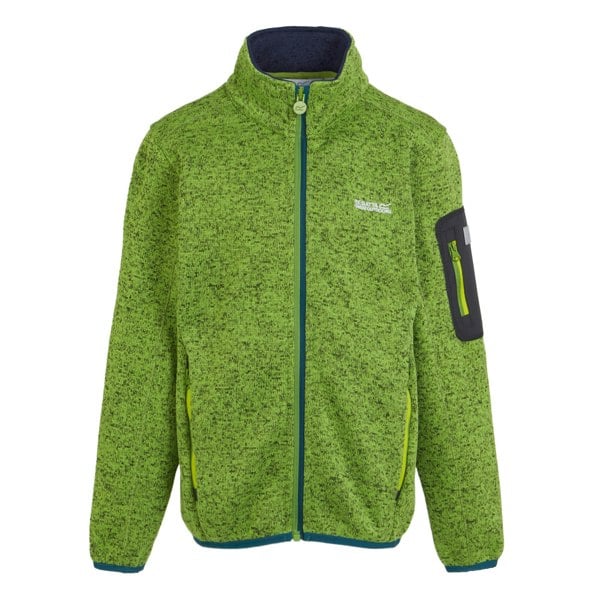 Regatta Childrens/Kids Newhill Fleece Jacket - Piquant Green/Moroccan Blue