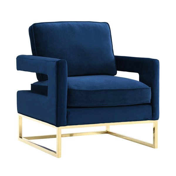 Furniture Edit Avery Navy Velvet Chair