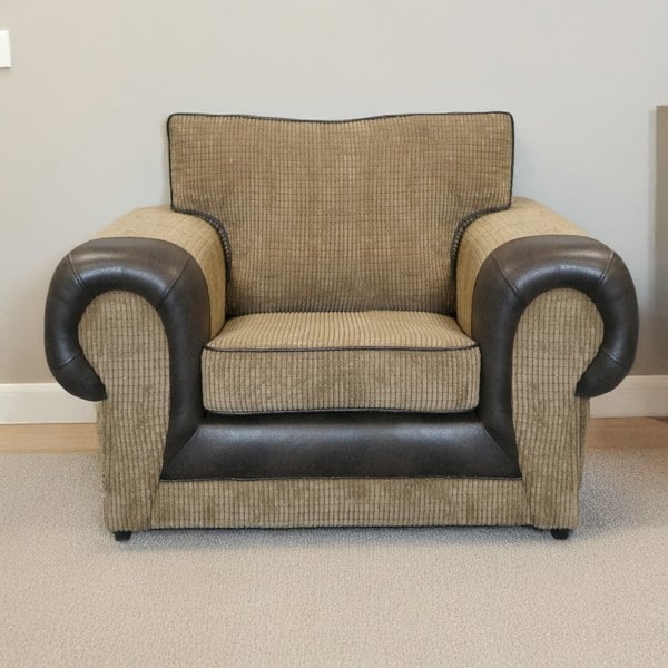 Furnishings For Less Portland Mixed Fabric Armchair