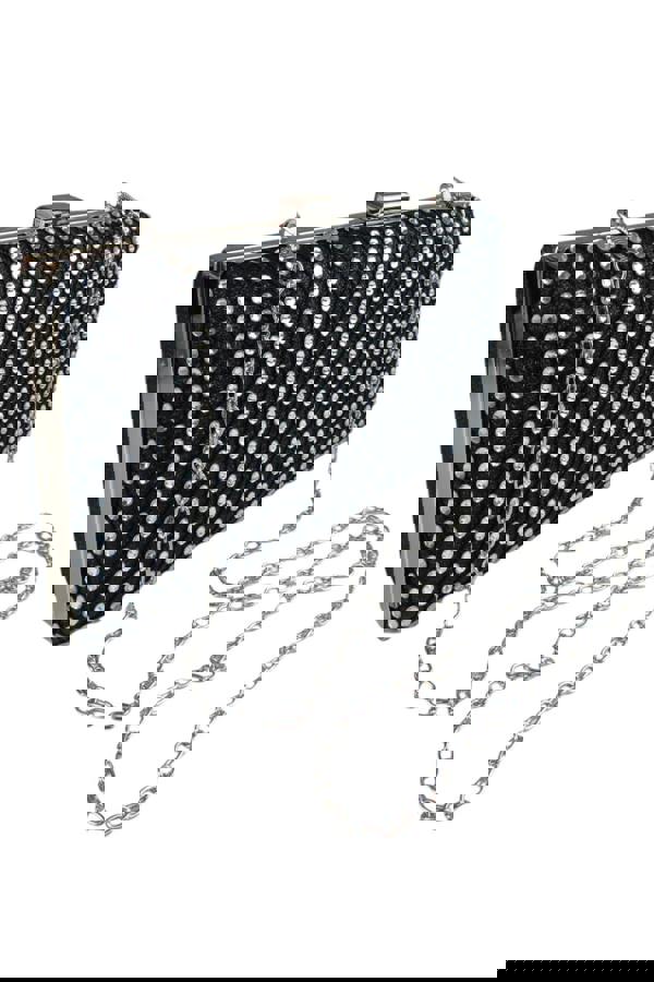 Paulo Due Diamante Lattice Clutch Bag