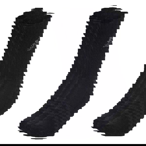 Adidas Unisex Adult Cushioned Crew Socks (Pack of 3) - Black/Grey