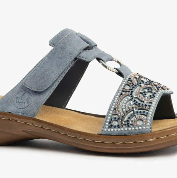 Rieker 608K2-12 Womens Sandals - Blue