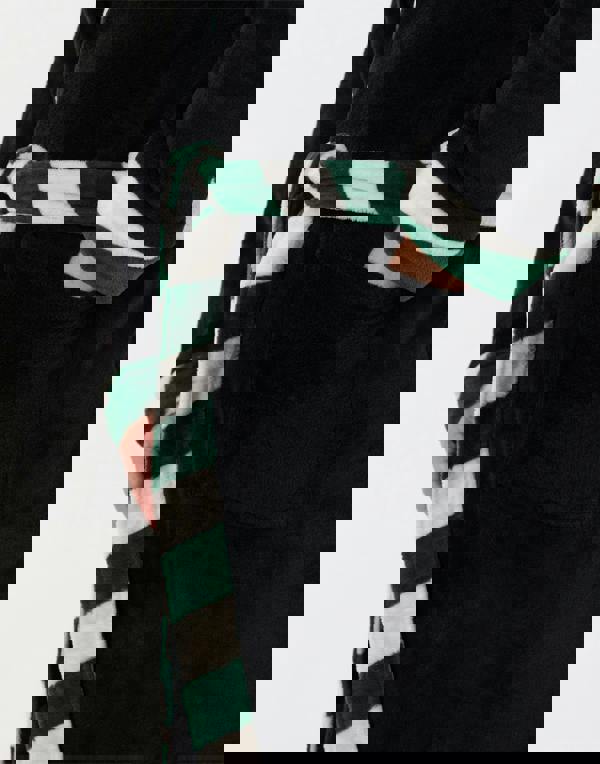 Harry Potter Unisex Black Slytherin Hooded Bathrobe