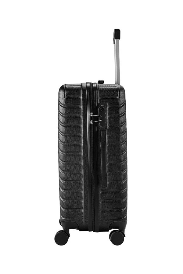 Living and Home Lightweight Hardside Travel Suitcase with Spinner Wheels, 28" Black