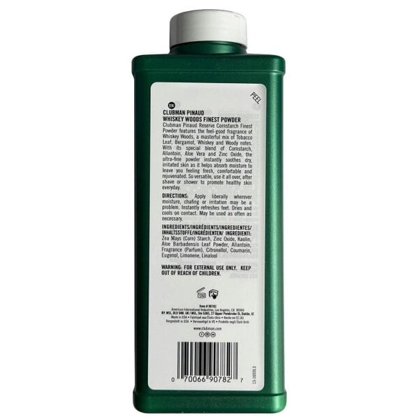 Clubman Pinaud Clubman Reserve Whiskey Woods Finest Powder Talc 255g Duo Pack