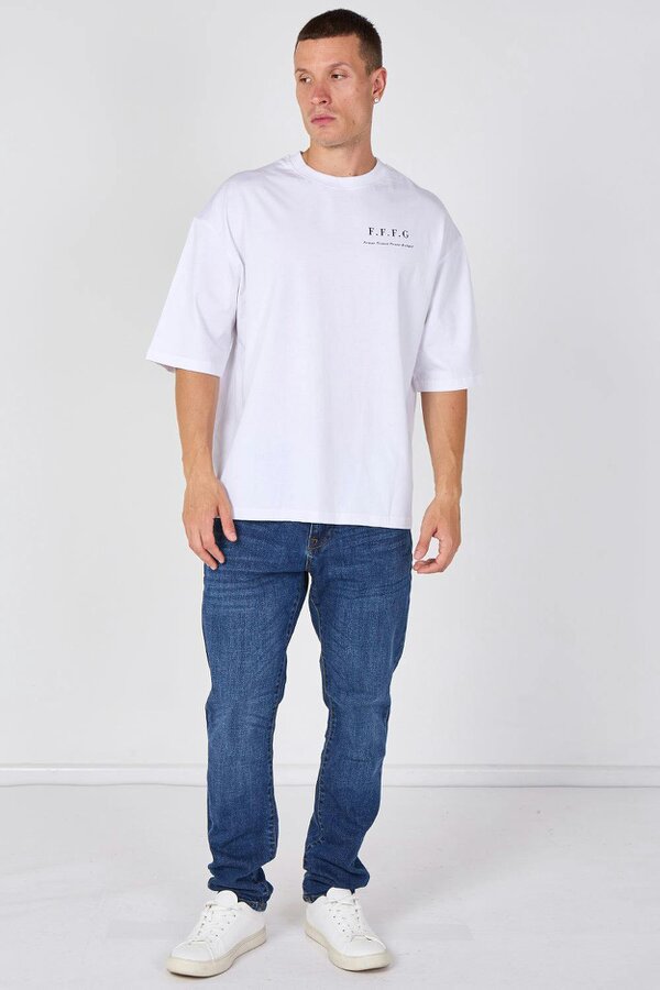 Elaina Fashion Heavyweight Oversized Graphic T-Shirt