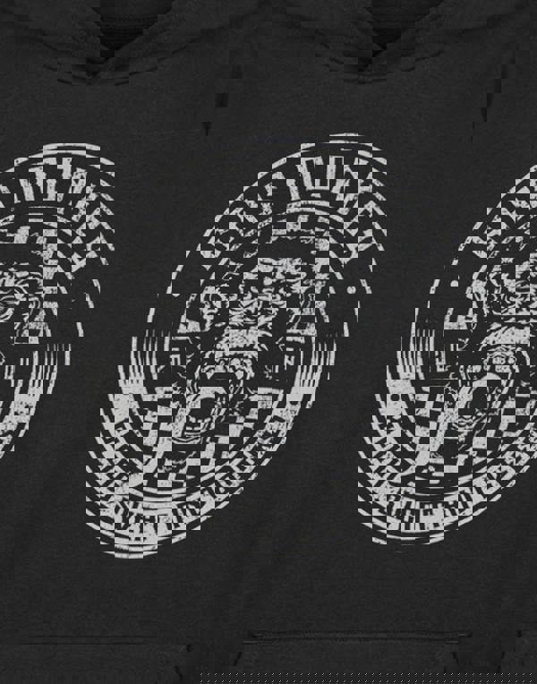 Gas Monkey Garage Mens Black Checker Disc Hoodie