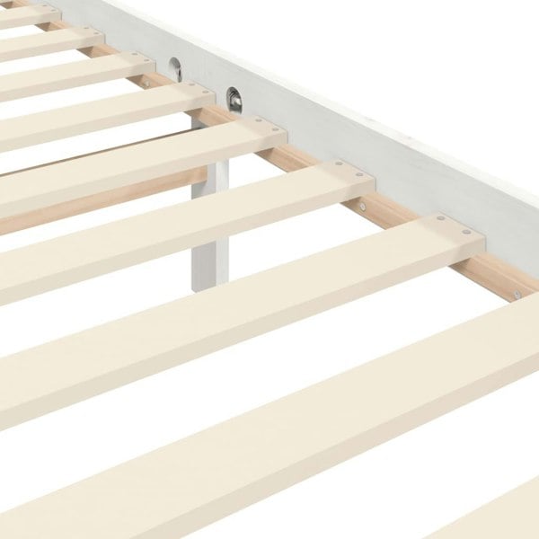 Berkfield Bed Frame with Headboard White 120x200 cm Solid Wood