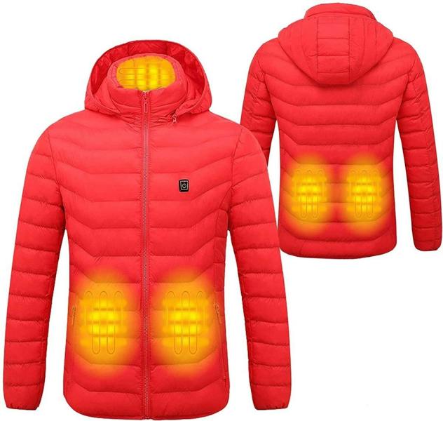 Anniou Duck Down Heated Jacket - red