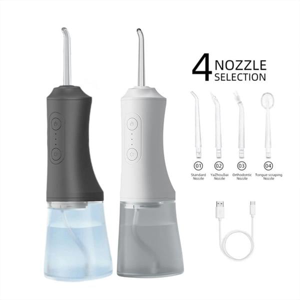 Dragodirect Dental Water Flosser with Tank & 4 Jet Tips Oral Irrigator