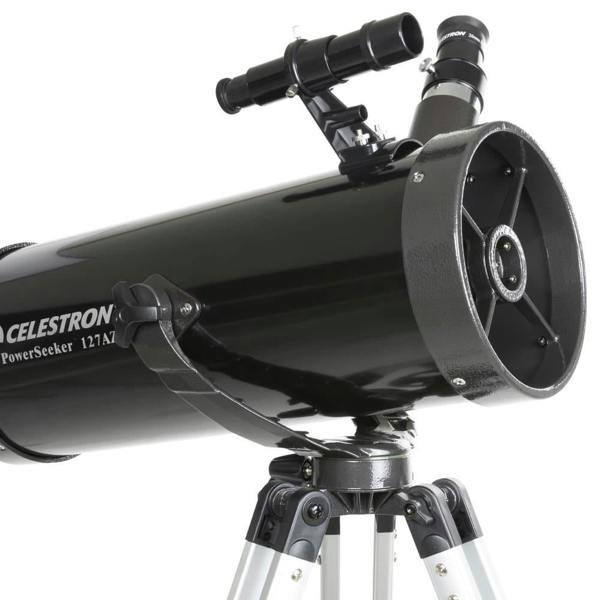 Celestron PowerSeeker 127AZ Telescope with Phone Adapter & Moon Filter