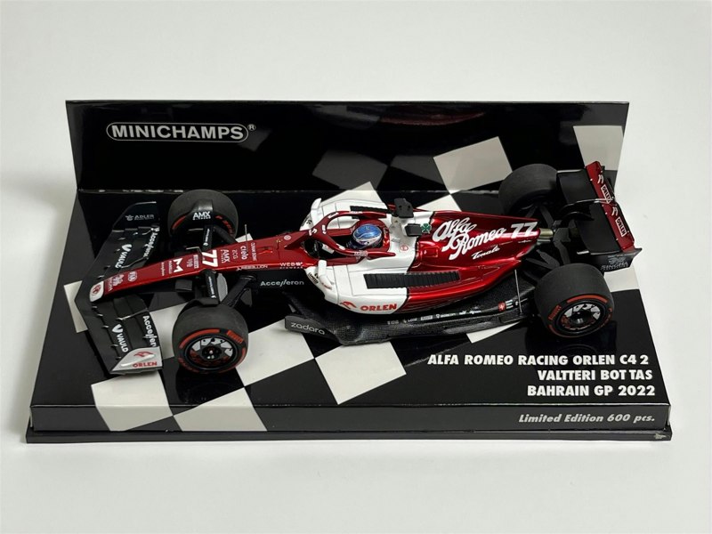 Minichamps Valtteri Bottas Alfa Romeo C42 Bahrain GP 2022 1:43 Scale Minichamps 417220177