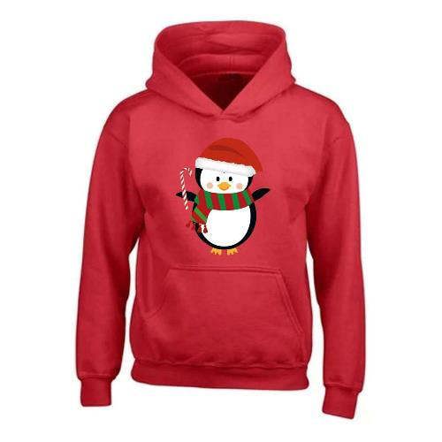 Kids Penguin Hoodie XMS4