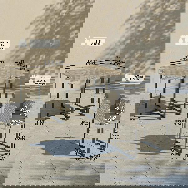 Patio Rattan Dining Set