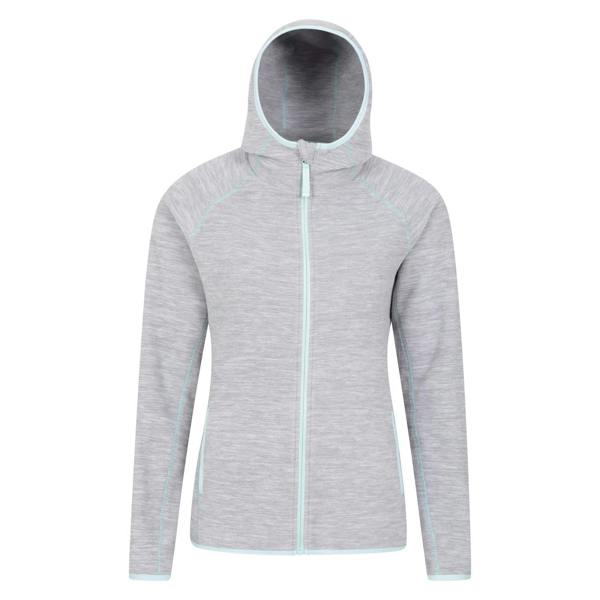 Mountain Warehouse Womens/Ladies Lleyn II Melange Full Zip Hoodie - Grey - 