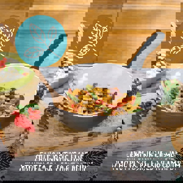 Earth Pan 28cm Ceramic Non-Stick Stir Fry Wok