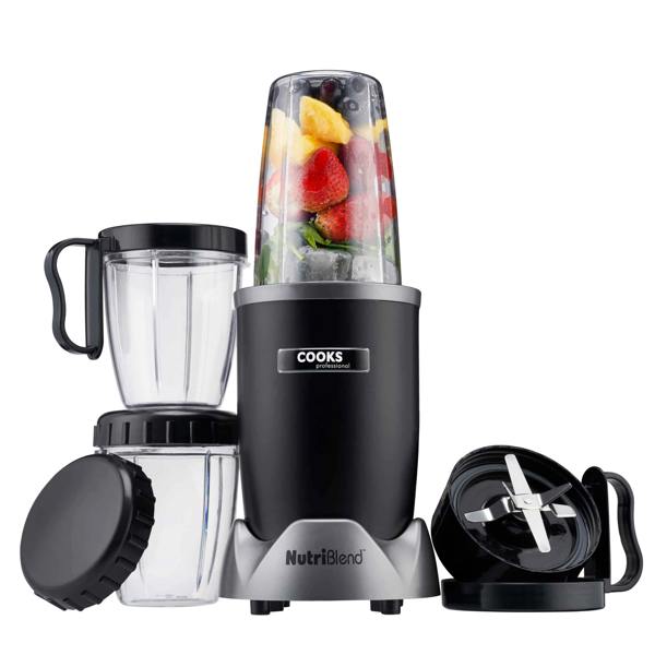 Cooks Professional Nutriblend Blender and Smoothie Maker | Black / Silver