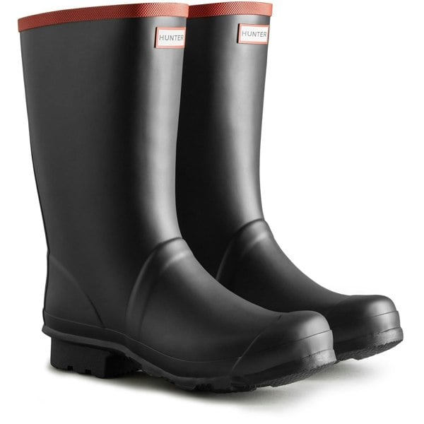 Hunter Argyll Short Knee Wellington Unisex in Black