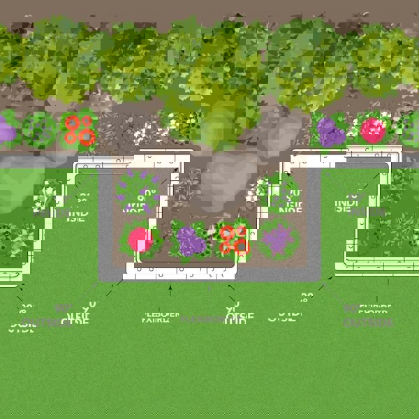 FlexiBorder Inside Corner Box of 2 Brown