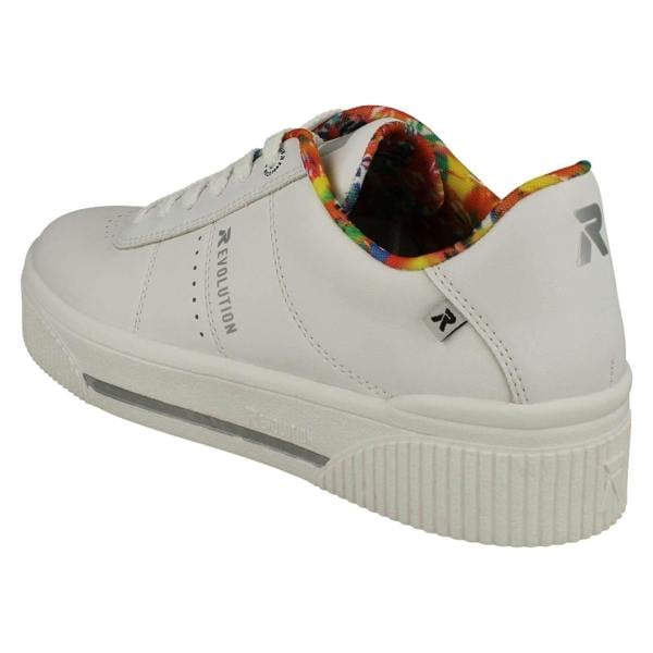 Rieker Ladies Revolution By Rieker Lace Up Platform Trainers W0702