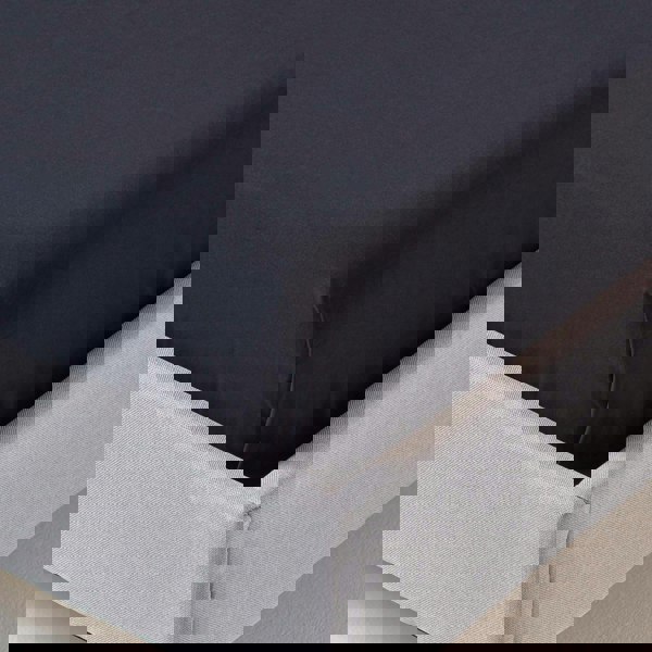 HOMESCAPES Crisp & Cool 200 TC Egyptian Cotton Percale Flat Sheet