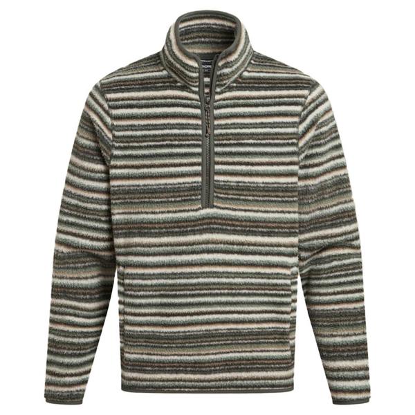 Craghoppers Mens Tatton II Contrast Striped Fleece Top - Woodland Green - 