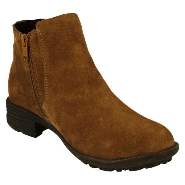 Hush Puppies Ladies Hush Puppies Block Heeled Ankle Boots Madisyn