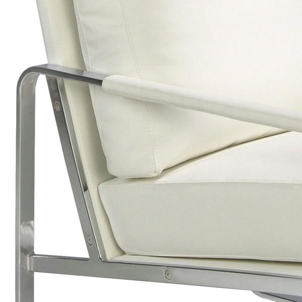 Angel Cerdá White Leatherette Armchair 5026