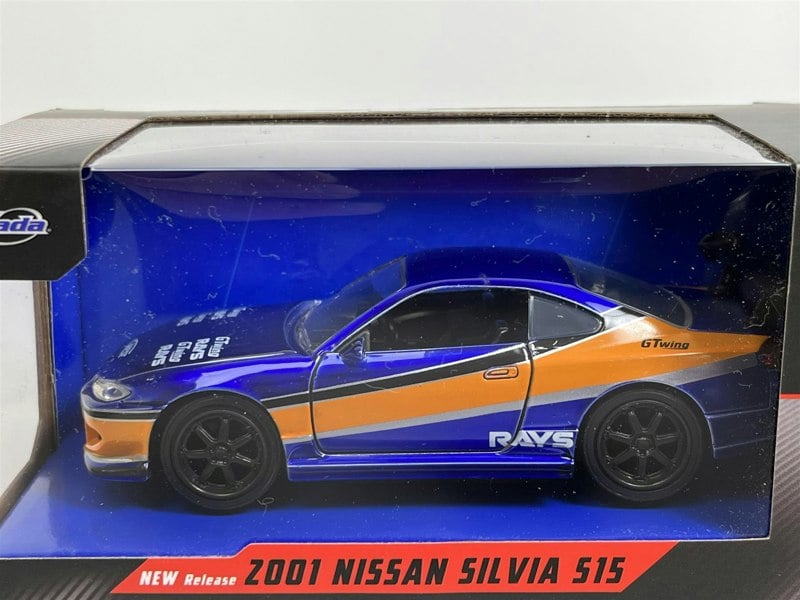 Jada Fast and Furious Twin Set 2001 Nissan Silvia S15 and Brians Toyota Supra 1:32 Jada 253202017