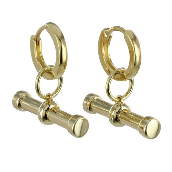 Reeves & Reeves Sterling Silver T-Bar Earrings