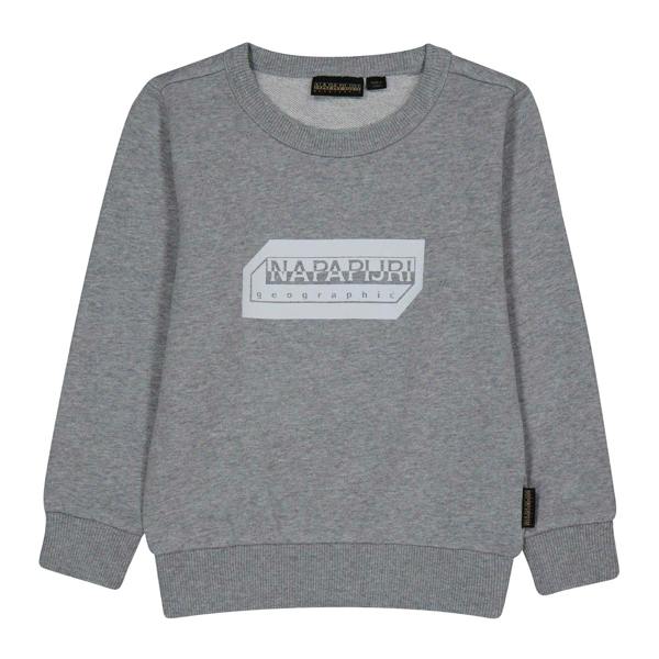 Napapijri Childrens/Kids Kitik Print Logo Sweatshirt - Grey - 