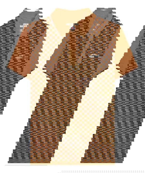 Lambretta Mens Checkered Casual Retro Mod Ska Black Polo Shirt