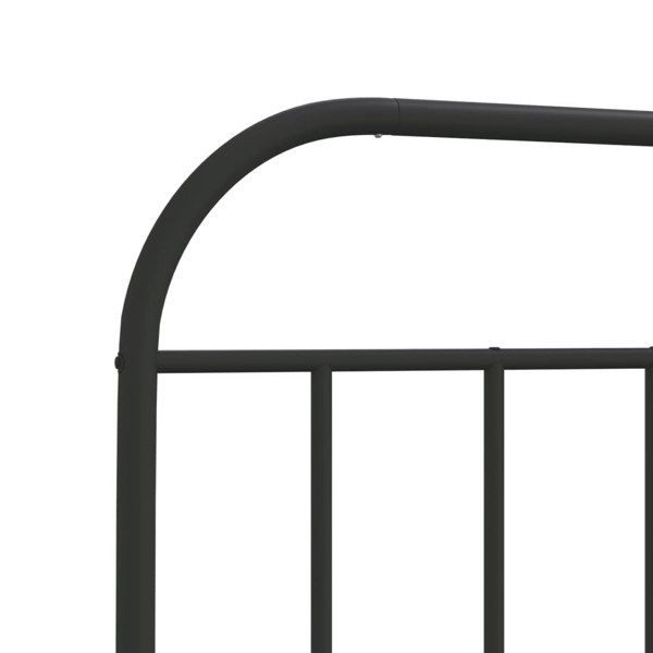 Berkfield Metal Headboard Black 90 cm