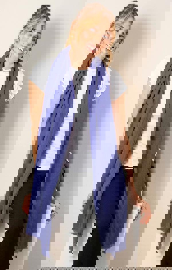 Alie Street London Aurielle Silk Wool Scarf - Future Dusk