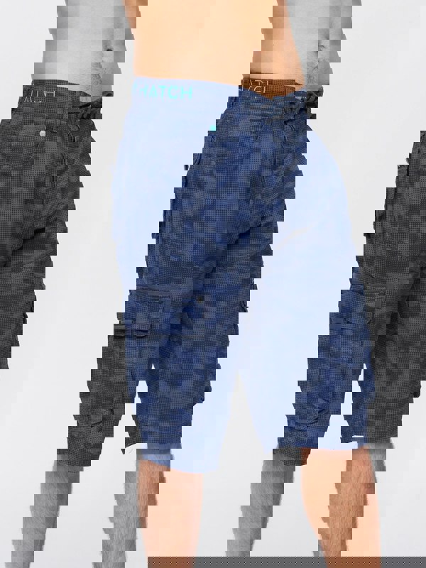 Crosshatch Hanwhere Combat Shorts Navy Camo
