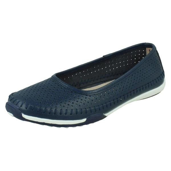 Down to Earth Ladies Down To Earth Ballerina Casual Shoes F80573