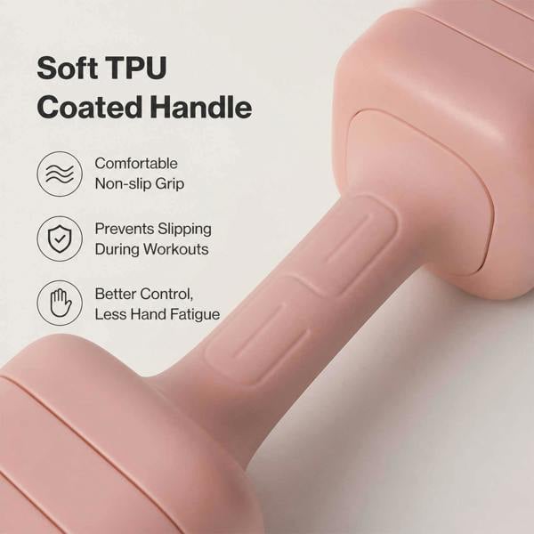 Centra Adjustable Dumbbells Set 2-5Kg Quick Lock for Home Workouts Pink 2Pc