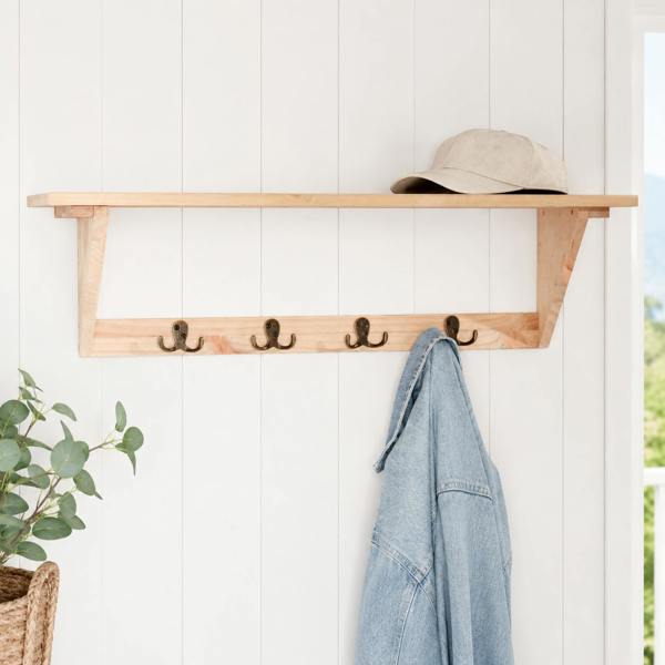 Core Products Hat & Coat Shelf Kit, Pre-Sanded Pine