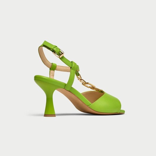 Calla Pamela Shoes - Lime Green Leather