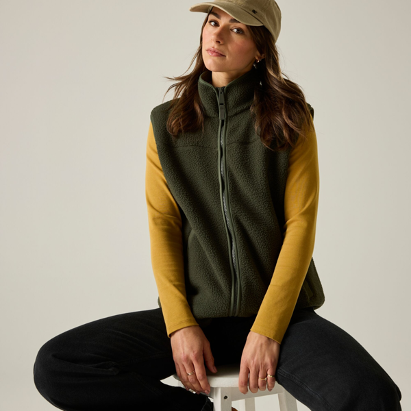 Regatta Womens Frankie Borg Body Warmer - Dark Khaki