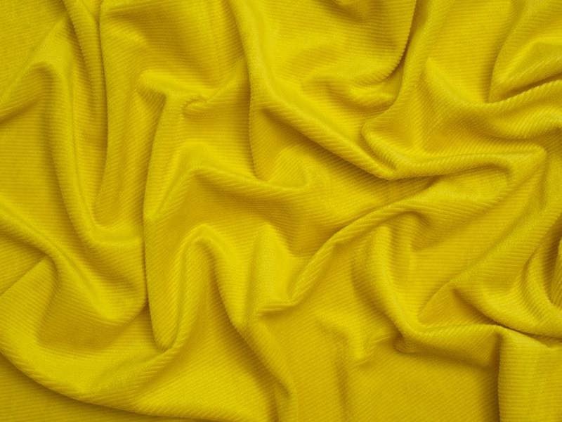 Minerva Core Range Velour Rib Stretch Knit Cord Fabric - Plain Design Dressmaking Fabric, 155 cm / 62" Wide - per metre