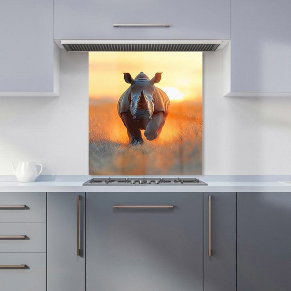 Warren Reed Rhino Running Kitchen Splashback - 00021