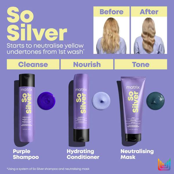 Matrix Total Results So Silver Shampoo Double Duo 300ml