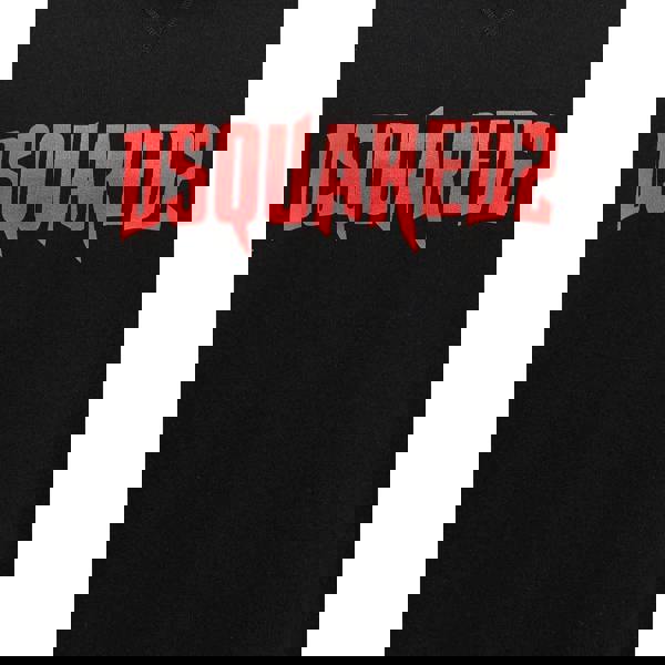 Dsquared2 Printed Hoodie Black M