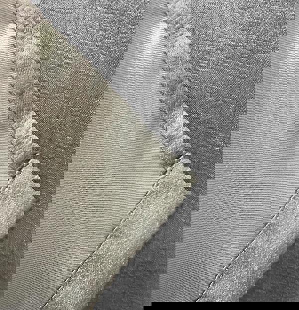 Enhanced Living Grey Plain Textured Thermal Room Darkening Energy Saving Pair of Curtains For Bedroom & Living Room