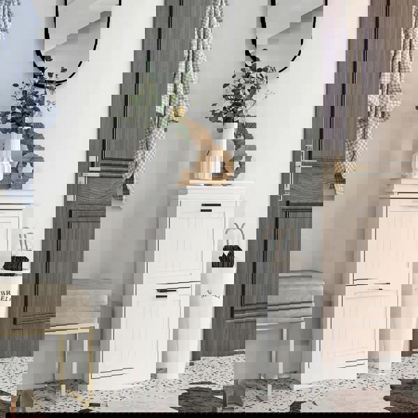 Flip-down Shoe Cabinet