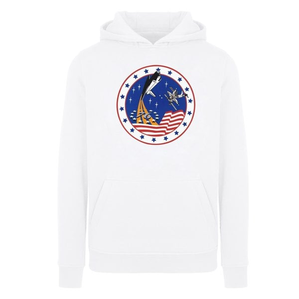 NASA Boys Classic Rocket 76 Hoodie - White