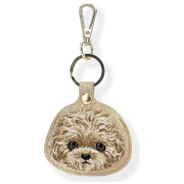 Nimmy Friends Nimmy Big Eye Cute Pet Teddy Airtag Keychain Brown - N-XDY-YSK-014