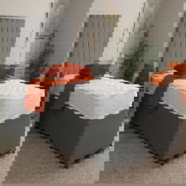 Starlight Beds Quilted Brick Hybrid Mattress - 18cm Deep, Soft Firmness