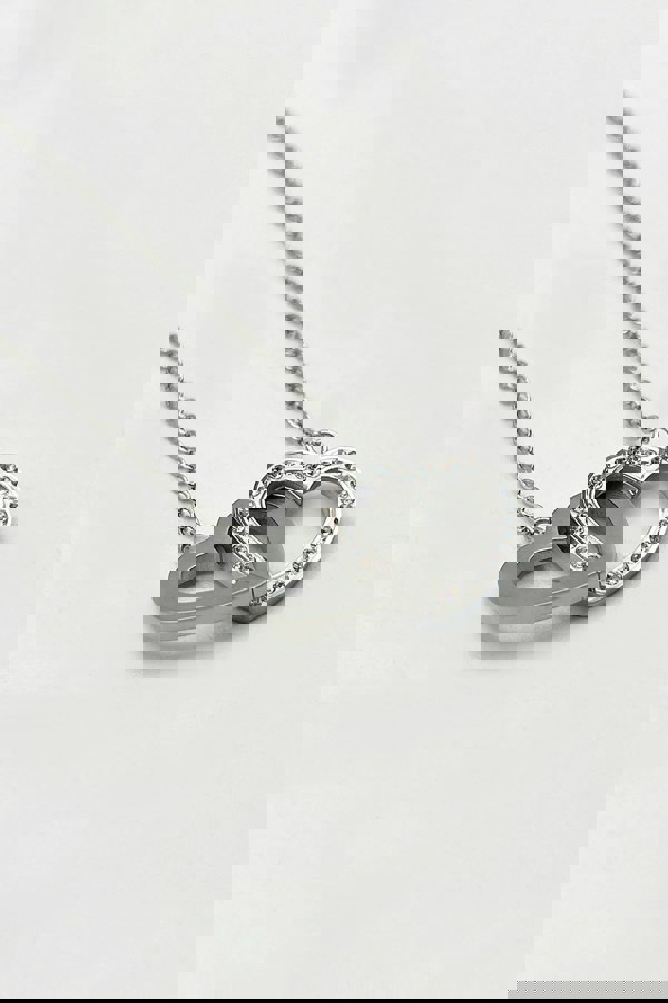 SVNX Double Heart Link Necklace with Gift Box